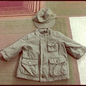 Baby gap jacket and hat